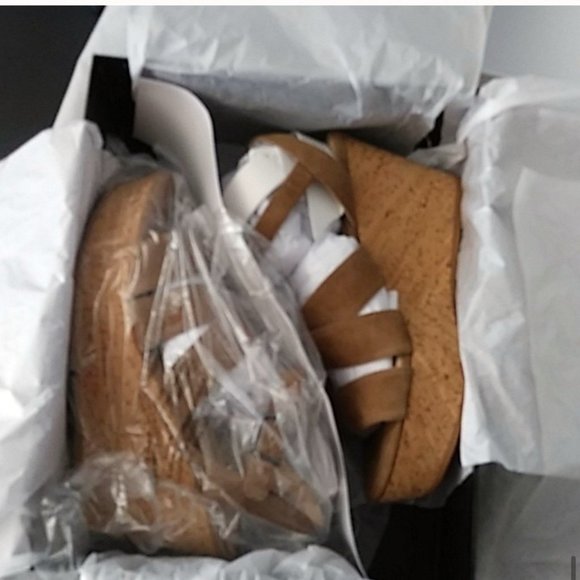 Via Spiga Kendall Brown Wedge Sandal - Picture 4 of 5